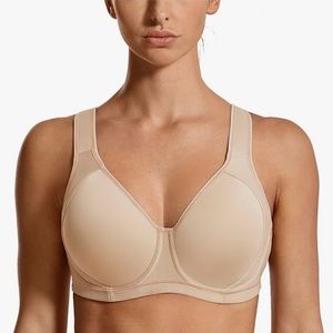 Syrokan beige underwire sports bras (price is for BOTH bras)